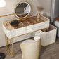 Miroir blanc Glam Blow Miroir en bois massif avec un ensemble de vanité de maquillage du tiroir