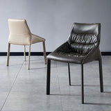 Contemporary Leather Dining Side Chairs Arm Solid Back Chair for Home Use Clearhalo ' kitchen&dining_furn' 'Dining Chairs' 'Dining Tables & Seating' 'dining_chair' 'furn' 'furn_dining_chair' 'Furniture' 'furniture_dining_chair' 'Kitchen & Dining Furniture' 'kitchen' 1200x1200_31c00f17-b7c4-4978-bbe9-4dd7f100cf2a