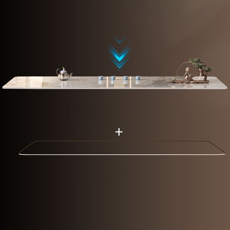 Light Luxury Home Writing Table Rectangular Stainless Steel Legs Office Desk Clearhalo 'furn' 'furn_office_desk' 'Furniture' 'Office Desks' 'Office Furniture' 'office_desk' 1200x1200_31c1a3d9-78c1-4bc2-97ec-90e51c68997a