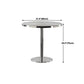 Metal Contemporary Sliver Dining Table Stainless Steel Dining Table with Pedestal Base Clearhalo ' dining_table' 'Dining Tables & Seating' 'Dining Tables' 'furn' 'furn_dining_table' 'Furniture' 'furniture_dining_table' 'Kitchen & Dining Furniture' 'kitchen&dining_furn' 'kitchen' 'kitchen_dining_table' 1200x1200_31c3f168-de78-4aa2-9ecb-4eca45c7171f