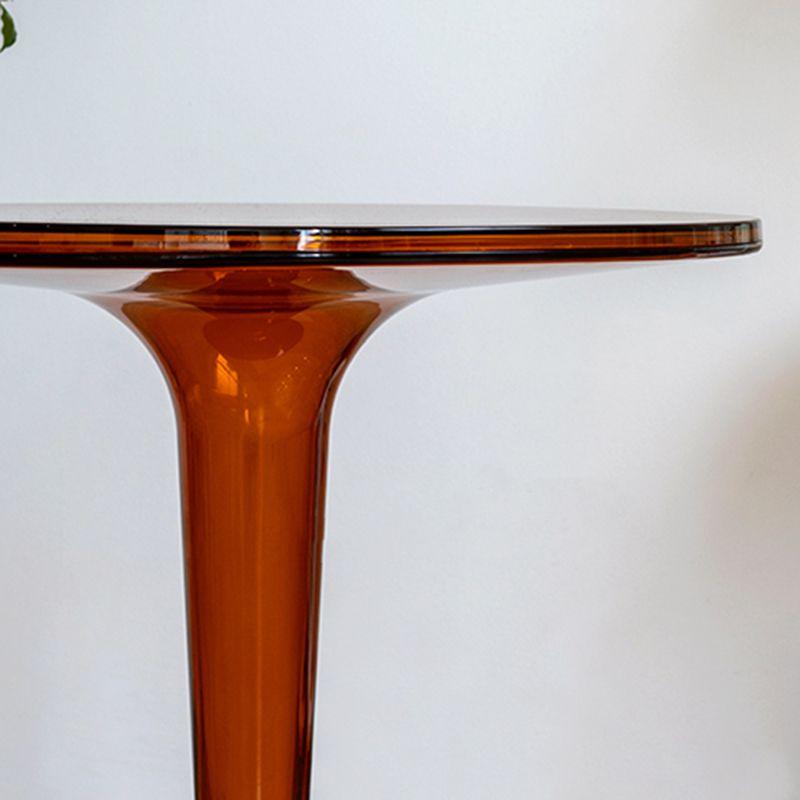 Tabella dell'estremità laterale rotonda di plastica 19.09 "Tavolo accento laterale largo di piedistallo