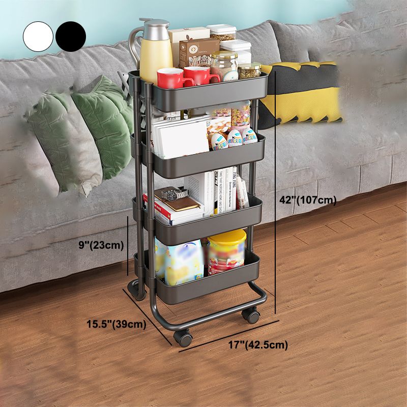Open Industrial Etagere Bookshelf Steel Frame Plastic Shelf Bookshelf with Caster Wheels Clearhalo 'Bookcases' 'furn' 'furn_bookcases' 'Furniture' 'furniture_bookcases' 'Office Furniture' 1200x1200_31c58b32-58b1-4c08-b9ed-b73dae834713