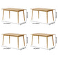 Simple Brown Standard Dining Table Solid Wood Rectangle Dining Table with 4 Legs Base Clearhalo ' dining_table' 'Dining Tables & Seating' 'Dining Tables' 'furn' 'furn_dining_table' 'Furniture' 'furniture_dining_table' 'Kitchen & Dining Furniture' 'kitchen&dining_furn' 'kitchen' 'kitchen_dining_table' 1200x1200_31c5d34c-295f-4a18-9608-a00dbd246993
