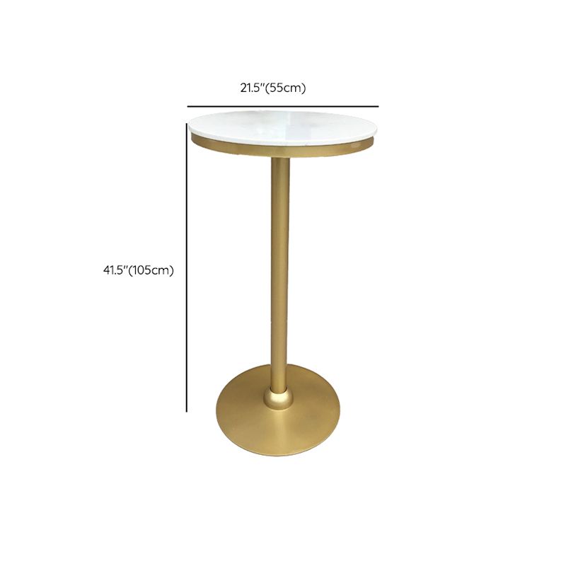 Modern Round Pub Table Set 1/2/3 Pieces Bar Table with Metal Stools Clearhalo 'Bar Furniture' 'furn' 'furn_home_bar_bar_sets' 'Furniture' 'Home Bars & Bar Sets' 'home_bar_bar_sets' 'Kitchen & Dining Furniture' 1200x1200_31c7b722-4b71-4593-bae6-459a43422805