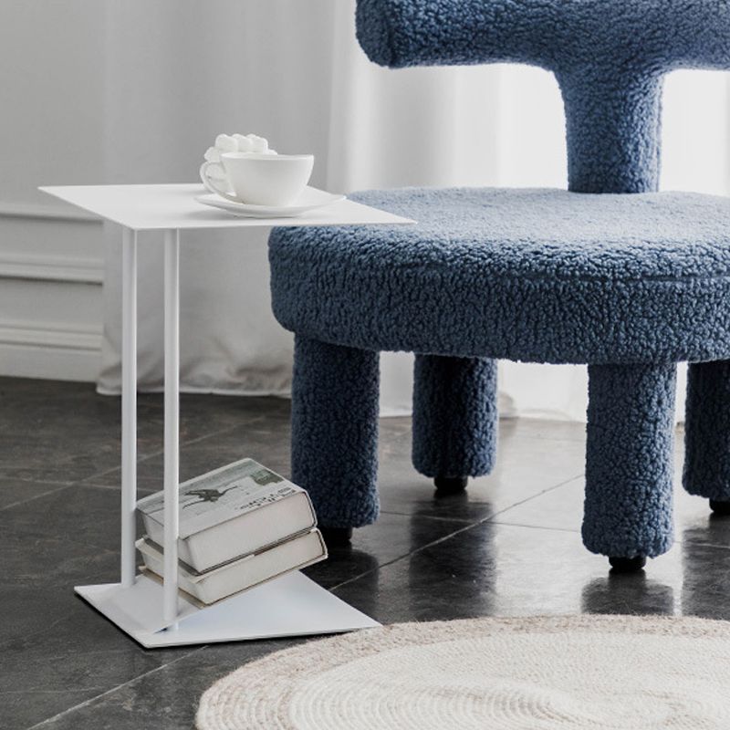 Tavolo da ginnastica moderna di metà secolo in metallo c-forma di divano il lato accento