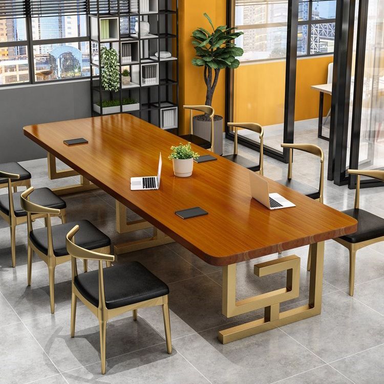 Curved Office Writing Desk Glam Style Solid Wood Office Desk Clearhalo 'furn' 'furn_office_desk' 'Furniture' 'Office Desks' 'Office Furniture' 'office_desk' 1200x1200_31ca0a9f-edca-40ac-88fd-daa14a8d4896