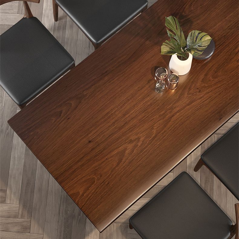 Juego de mesa de comedor rectangular 1/5/7 PCS Mesa y sillas de comedor de madera maciza