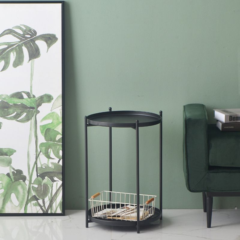 ミッドセンチュリーラウンドトレイトップサイドエンドテーブル4脚サイドテーブル