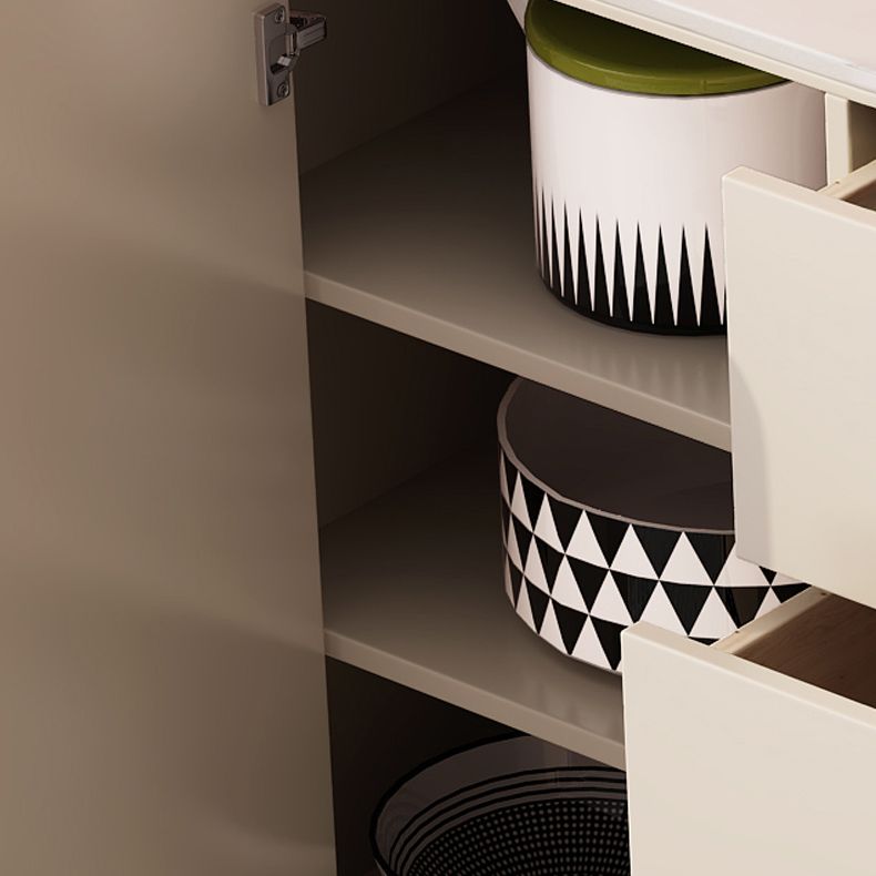 Contemporary Sideboard Stone Sideboard Cabinet with Doors for Kitchen Clearhalo 'buffet_sideboard' 'Buffets & Sideboards' 'furn' 'furn_buffet_sideboard' 'Furniture' 'Kitchen & Dining Furniture' 1200x1200_31cdd103-1df3-439c-b64f-ff697e7d3f3e