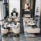 Round Tulip Base Dinette Table Traditional Luxury Stone Dining Room Collection Clearhalo ' dining_table' 'Dining Tables & Seating' 'Dining Tables' 'furn' 'furn_dining_table' 'Furniture' 'furniture_dining_table' 'Kitchen & Dining Furniture' 'kitchen&dining_furn' 'kitchen' 'kitchen_dining_table' 1200x1200_31ce2bbb-4fa1-434b-b45a-3d0c629e704c