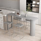 Glam Pub Height Dining Table Stone Top Pub Table for Patio Use Clearhalo 'Bar Furniture' 'Bar Tables' 'bar_tables' 'furn' 'furn_bar_tables' 'Furniture' 'Kitchen & Dining Furniture' 1200x1200_31cf000e-a937-448d-8edd-d3f32321534e