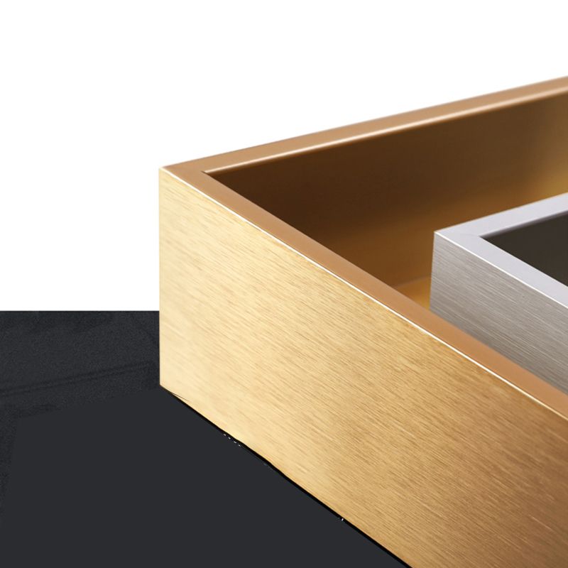 Console resistente alla console del rettangolo di marmo glam