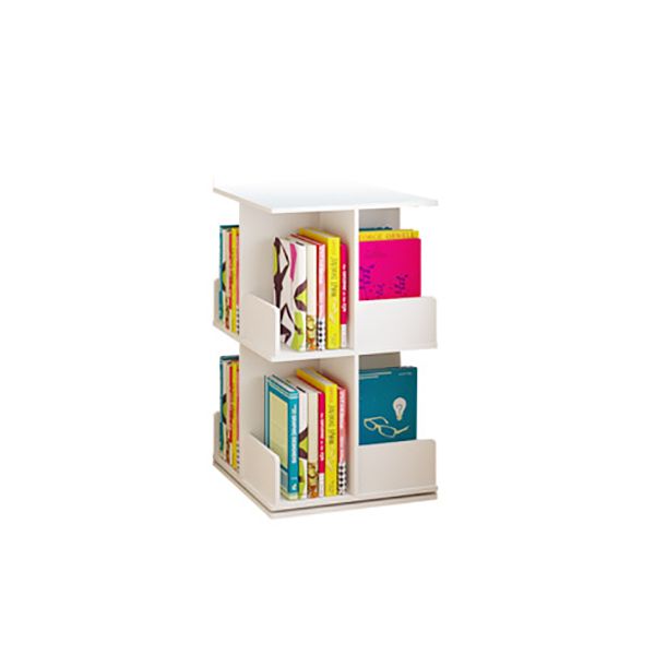 Contemporary Style Bookshelf Rotatable White Bookcase for Home and Office Clearhalo 'Bookcases' 'furn' 'furn_bookcases' 'Furniture' 'furniture_bookcases' 'Office Furniture' 1200x1200_31d0585d-0eaf-491d-8082-6666b1948eaf