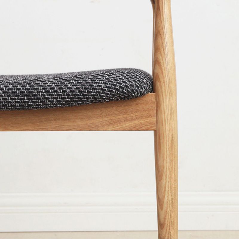 Silla de brazo de estilo moderno de madera de madera abierta silla de comedor para la cocina