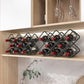 Modern Simple Tabletop Wine Rack Metal Black Wine Bottle Rack voor keuken