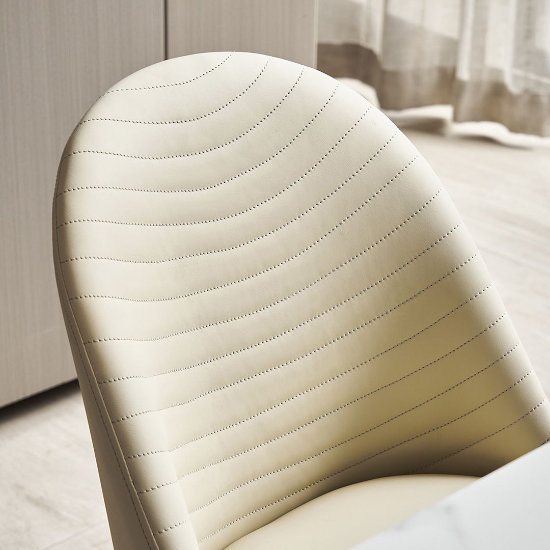 Modern Design Leather Dining Chairs Solid Back Armless Side Chairs (Set of 2) Clearhalo ' kitchen&dining_furn' 'Dining Chairs' 'Dining Tables & Seating' 'dining_chair' 'furn' 'furn_dining_chair' 'Furniture' 'furniture_dining_chair' 'Kitchen & Dining Furniture' 'kitchen' 1200x1200_31d3d0e4-2813-440a-bae7-aa7562eb9a5e