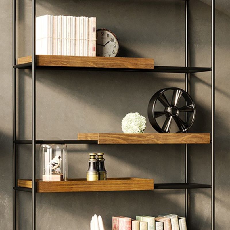 Contemporary Wooden Bookshelf Open Back Etagere Bookcase with Shelves Clearhalo 'Bookcases' 'furn' 'furn_bookcases' 'Furniture' 'Office Furniture' 1200x1200_31d52ee1-87af-4dc4-96da-2eec4ec4999c