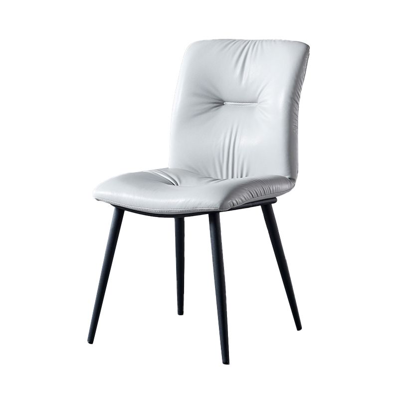 Industrial Indoor Side Chair Solid Back Metal Upholstered Dining Room Chair Clearhalo ' kitchen&dining_furn' 'Dining Chairs' 'Dining Tables & Seating' 'dining_chair' 'furn' 'furn_dining_chair' 'Furniture' 'furniture_dining_chair' 'Kitchen & Dining Furniture' 'kitchen' 1200x1200_31d5e301-9dde-48d1-b3dd-364ef544d965