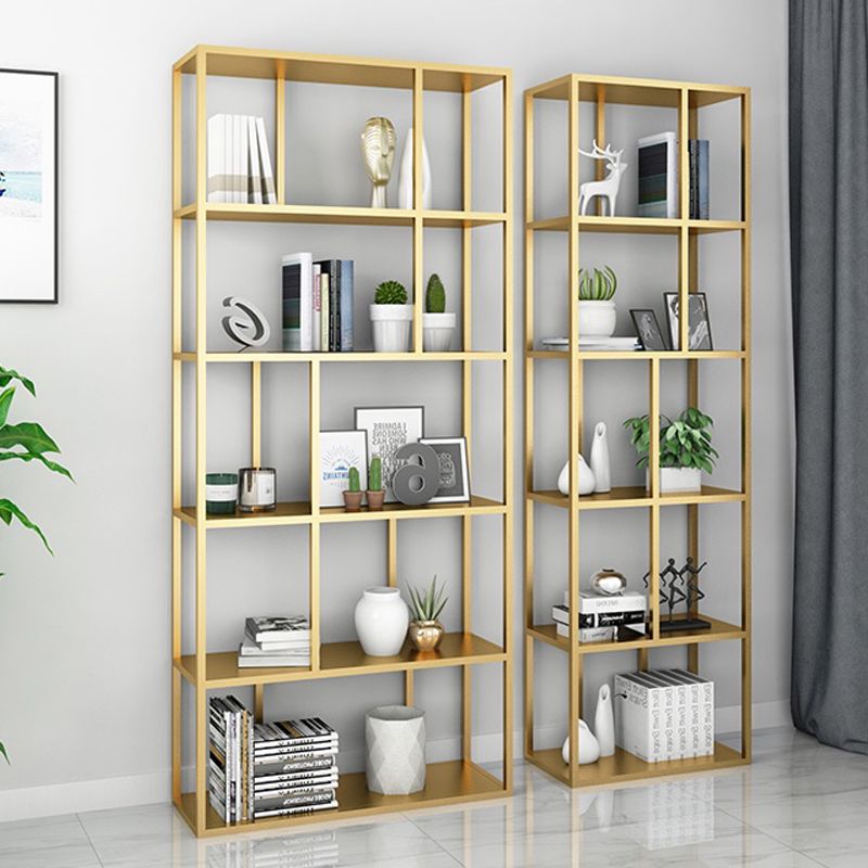 Modern Style Metal Bookshelf Open Etagere Shelf Bookcase for Office Clearhalo 'Bookcases' 'Furniture' 'furniture_bookcases' 'kitchen' 'kitchen_bookcases' 'Living Room Furniture' 'Office Furniture' 1200x1200_31d606ae-659e-4b63-978d-1b1d256b73b3
