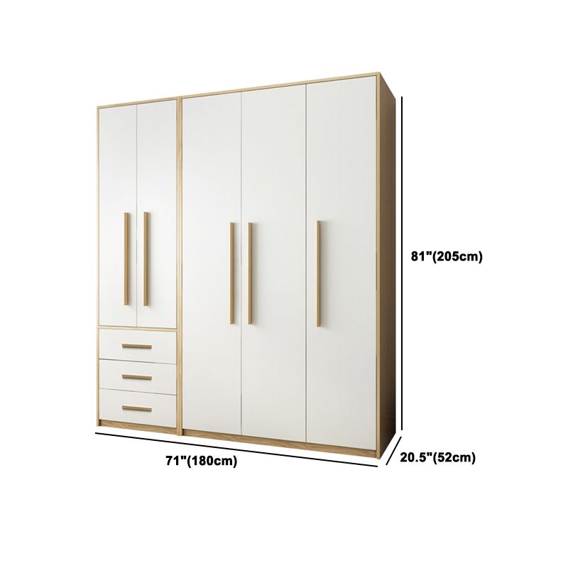 Modern Style Home Wardrobe Armoire Solid Wood and Engineered Wood Wardrobe Cabinet Clearhalo 'Armoires & Wardrobes' 'armoires_wardrobes' 'Bedroom Furniture' 'furn' 'furn_armoires_wardrobes' 'Furniture' 1200x1200_31d61f03-fe22-4b5d-9936-aa90de67323d