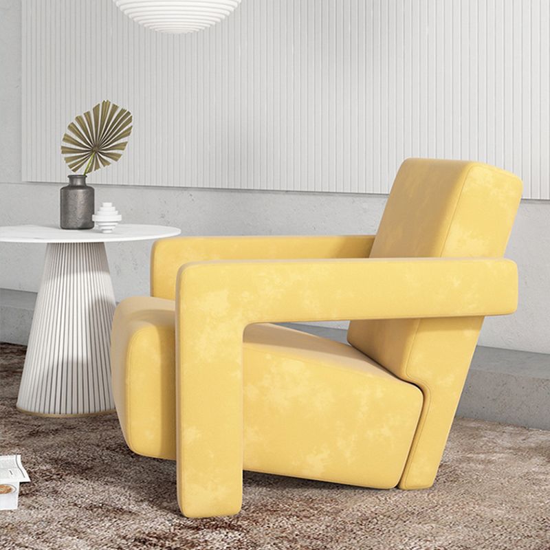 Contemporary 27.56 "sedia a braccio quadrato di spugna fissata larga