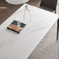 Contemporary Sintered Stone Dining Table Rectangle Table with Metal Legs for Home Use Clearhalo 'Dining Tables & Seating' 'Dining Tables' 'dining_table' 'furn' 'furn_dining_table' 'Furniture' 'Kitchen & Dining Furniture' 1200x1200_31d900f9-966f-4321-870d-62f47924958d