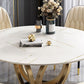 Glam Restaurant Sintered Stone Table Round Pedestal Dining Table Clearhalo 'Dining Tables & Seating' 'Dining Tables' 'dining_table' 'furn' 'furn_dining_table' 'Furniture' 'furniture_dining_table' 'Kitchen & Dining Furniture' 'kitchen' 'kitchen_dining_table' 1200x1200_31dc218f-c3ca-4220-a216-358d63a89f47