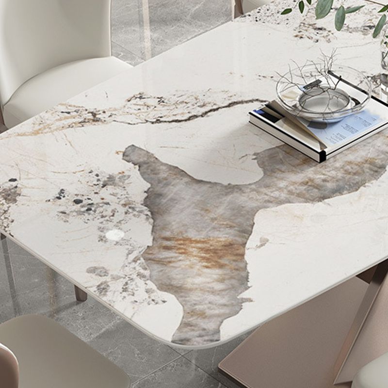 1/4/5/7 Pieces Luxury Dining Set Sintered Stone Dining Table with Leather Chairs Clearhalo 'Dining Room Sets' 'Dining Tables & Seating' 'dining_room_set' 'furn' 'furn_dining_room_set' 'Furniture' 'furniture_dining_room_set' 'Kitchen & Dining Furniture' 1200x1200_31dc301c-33ae-46d1-a50c-de1bdf14f935