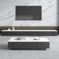 Contemporary Stone TV Stand White & Black TV Media Console with Drawers for Living Room Clearhalo 'furn' 'furn_tv_stands_entertainment_centers' 'Furniture' 'Living Room Furniture' 'TV Stands & Entertainment Centers' 'TV Stands & Media Storage Furniture' 'tv_stands_entertainment_centers' 1200x1200_31dc8bb2-f007-4c48-a145-a9a42766c8a6