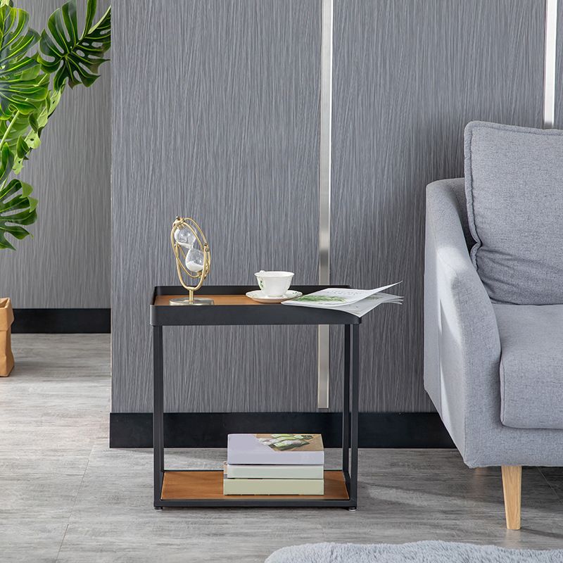 Moderno tavolo da notte in legno massiccio comodino da letto per soggiorno per soggiorno, 20,5 "w x 20" h