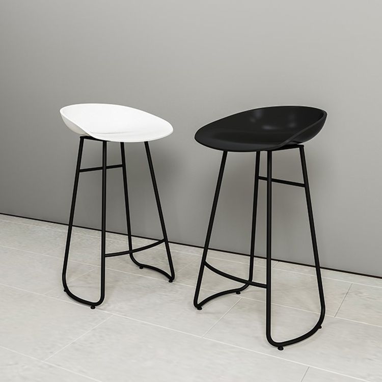 Industrial Armless Backrest Counter Stool Iron Cafe Bar Stool with Acrylic Seat and Pedal Clearhalo 'Bar Furniture' 'Bar Stools' 'bar_stools' 'furn' 'furn_bar_stools' 'Furniture' 'furniture_bar_stools' 'Kitchen & Dining Furniture' 1200x1200_31dd82a5-1af5-4fe3-a8e3-54bb37dc53b9
