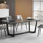 Modern 1/4/5/7 Pieces Rectangle Dining Set Sintered Stone Dining Table with Leather Chairs Clearhalo 'Dining Room Sets' 'Dining Tables & Seating' 'dining_room_set' 'furn' 'furn_dining_room_set' 'Furniture' 'furniture_dining_room_set' 'Kitchen & Dining Furniture' 1200x1200_31de6554-f757-40f4-80e5-6bc4ed0851b9