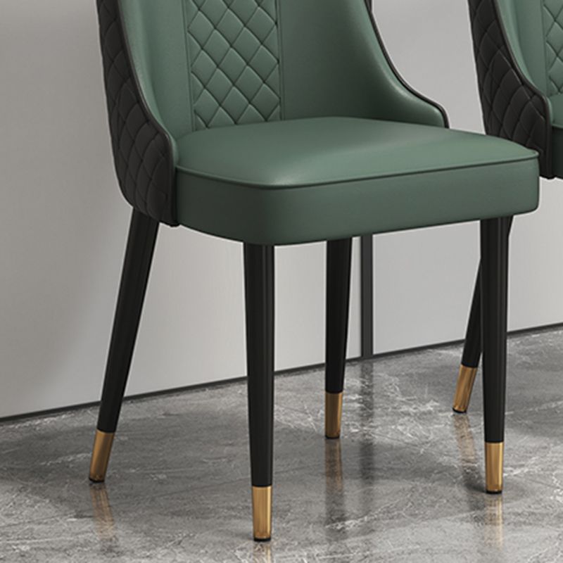 Chaise latéral de style glamour Parsons Parsons Indoor Dining Chair pour le salon