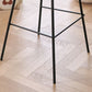 Modern Style Upholstered Counter Stool Low Back Bar Stool for Living Room