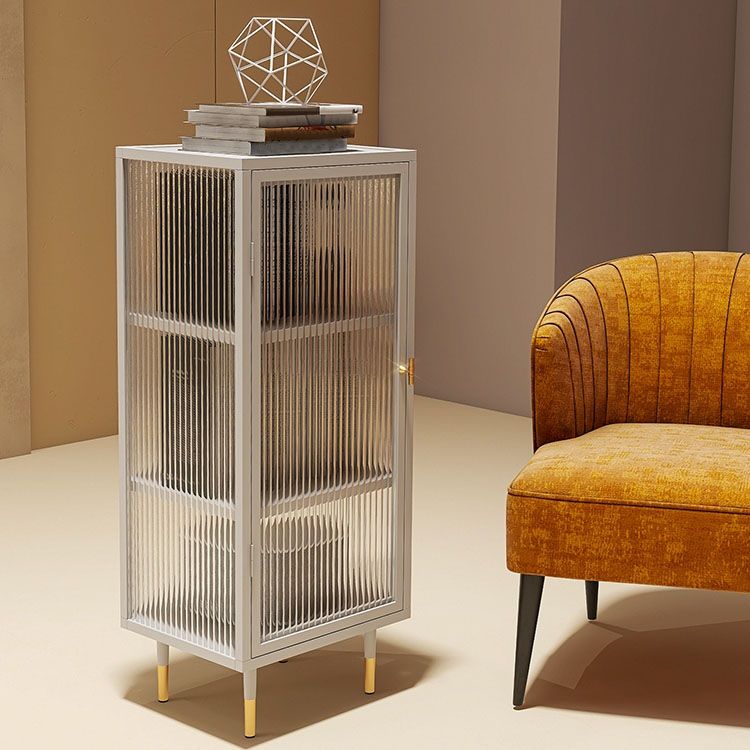 Mobile contemporaneo porte in vetro mobile in metallo con porte