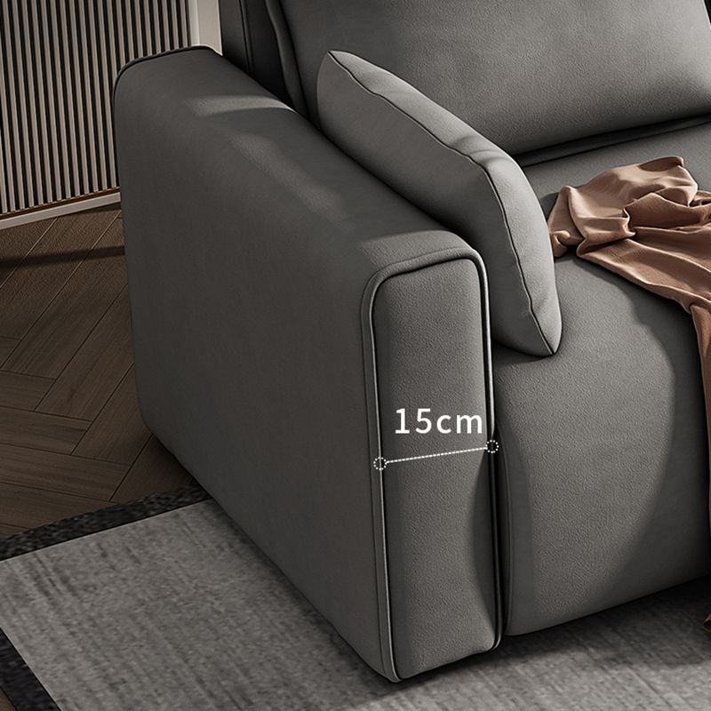 Faux Couber et canapé-canapé standard contemporain résistant aux taches en daim et en daim