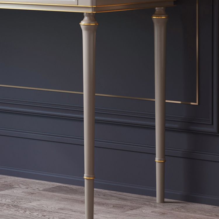 Mirror & 3 Drawers Makeup Vanity Dressing Table Solid Wood Dresser