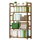 現代のソリッド竹の本棚、あらゆる部屋の幾何学的な本棚、10 "w