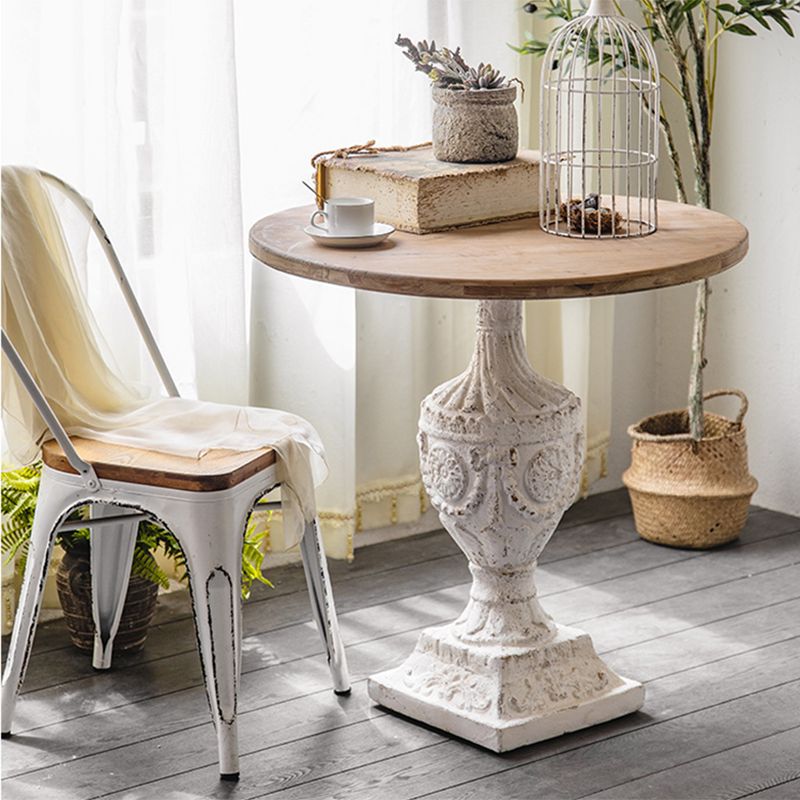 Pedestal de madera maciza