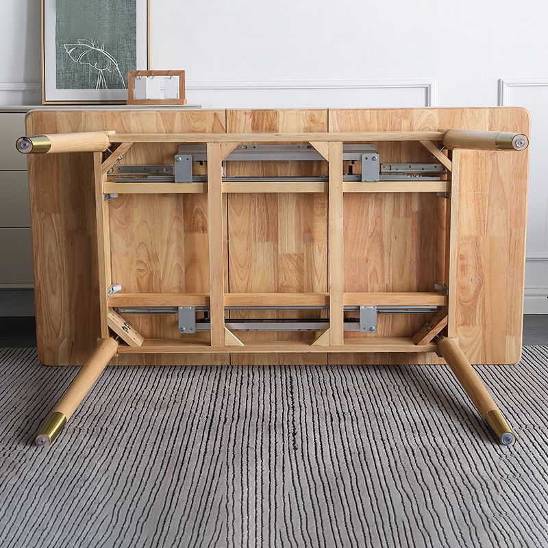Stone 4-foot Dinette Table Traditional Luxury Extendable Dining Table for Home Clearhalo ' dining_table' 'Dining Tables & Seating' 'Dining Tables' 'furn' 'furn_dining_table' 'Furniture' 'furniture_dining_table' 'Kitchen & Dining Furniture' 'kitchen&dining_furn' 'kitchen' 'kitchen_dining_table' 1200x1200_31e616d3-f458-4b5b-8f66-f4ba08c0b393