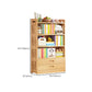 Contemporary Bookshelf Standard Wooden Closed Back Bookcase with Shelves Clearhalo 'Bookcases' 'furn' 'furn_bookcases' 'Furniture' 'Office Furniture' 1200x1200_31e6a2ed-26b3-4870-9f4e-5a1840417e11