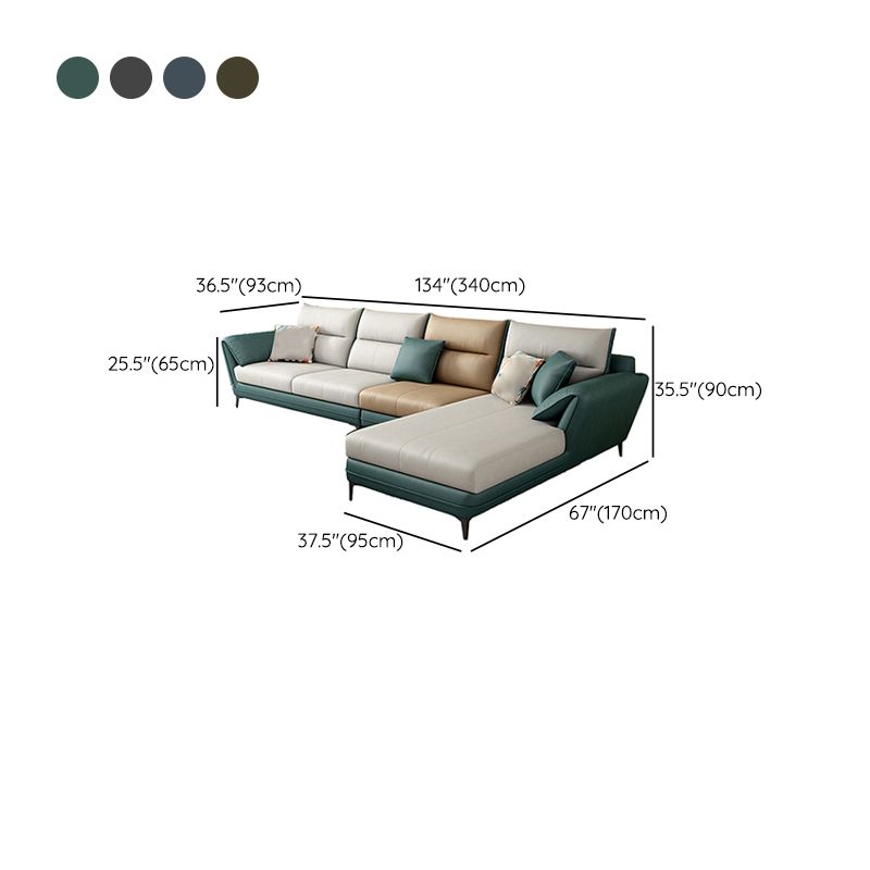 66" Wide Scandinavian Sectional Sofa Cushion Back Sectionals Clearhalo 'furn' 'furn_sectionals' 'Furniture' 'Living Room Furniture' 'Sectionals' 1200x1200_31e6c7a0-7a69-41eb-ab1c-e4dd14037750