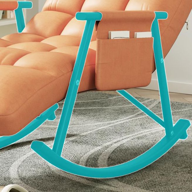 Loissine simple chaise de canapé paresseux moderne, chaise à bascule du salon de base en fer pour balcon