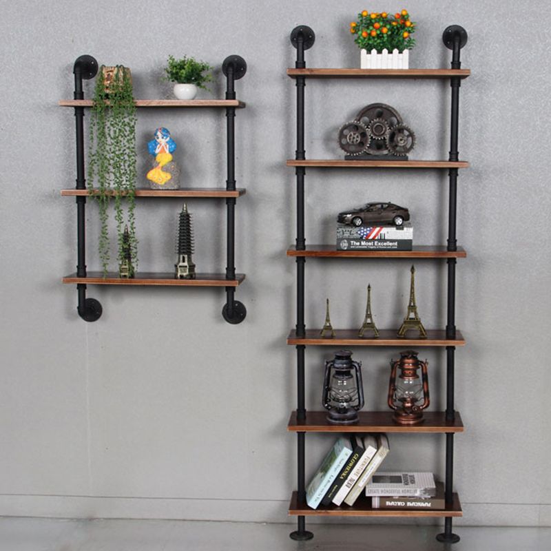 Metal Floating Bookcase Industrial Style Closed Back Shelf for Home Office Clearhalo 'Bookcases' 'furn' 'furn_bookcases' 'Furniture' 'furniture_bookcases' 'Office Furniture' 1200x1200_31e936e0-55e0-4419-b6b4-20684d384cea