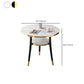 Modern Stone Storable Dining Table Metal Base for Dining Room Clearhalo 'Dining Tables & Seating' 'Dining Tables' 'dining_table' 'furn' 'furn_dining_table' 'Furniture' 'Kitchen & Dining Furniture' 1200x1200_31e941cf-7c69-4fa4-bcbd-16bf6b9488ae