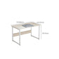 Rectangular Home Office Desk Modern H-Shape Base Writing Desk , 28.7" H
