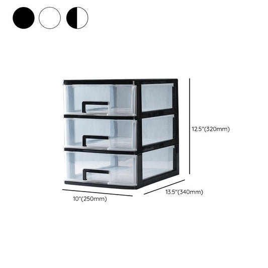 Cabinet de fichiers transparent vertical Cabinet de classement en plastique moderne pour le bureau à domicile
