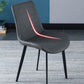 Contemporary Home Leather Side Chair Solid Back Dining Chair with Black Legs Clearhalo ' kitchen&dining_furn' 'Dining Chairs' 'Dining Tables & Seating' 'dining_chair' 'furn' 'furn_dining_chair' 'Furniture' 'furniture_dining_chair' 'Kitchen & Dining Furniture' 'kitchen' 1200x1200_31ed5559-fae5-4aec-9679-a2bbc48c553d