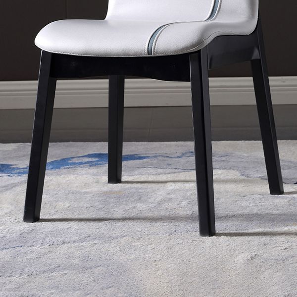 Contemporary Home Side Chair Solid Back Upholstered Wood Dining Room Chair Clearhalo ' kitchen&dining_furn' 'Dining Chairs' 'Dining Tables & Seating' 'dining_chair' 'furn' 'furn_dining_chair' 'Furniture' 'furniture_dining_chair' 'Kitchen & Dining Furniture' 'kitchen' 1200x1200_31eea639-0a10-458b-a17b-7318c29a785b