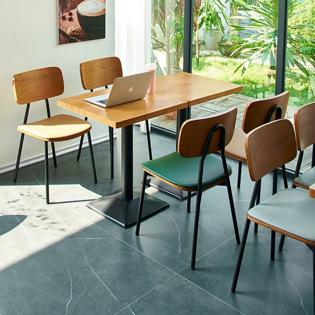Industrial Style Dining Site Table MDF Dining Room Collection for Home Clearhalo ' dining_table' 'Dining Tables & Seating' 'Dining Tables' 'furn' 'furn_dining_table' 'Furniture' 'furniture_dining_table' 'Kitchen & Dining Furniture' 'kitchen&dining_furn' 'kitchen' 'kitchen_dining_table' 1200x1200_31ef33cd-ae88-4a05-b449-d7722b218049